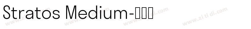 Stratos Medium字体转换